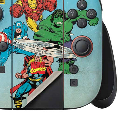 Marvel Classic Comics The Avengers Nintendo Switch 2 (2025) Joy-Con Controller Skin