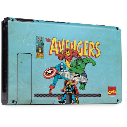 Marvel Classic Comics The Avengers Nintendo Switch Bundle Skin