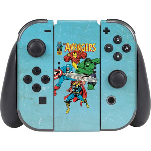 Marvel Classic Comics The Avengers Nintendo Switch (2017-2021) Joy-Con Controller Skin