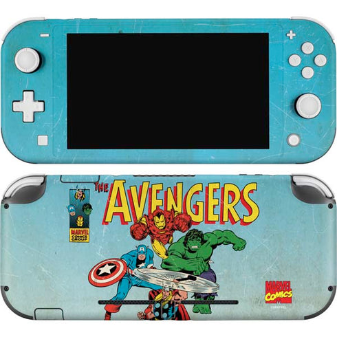 Marvel Classic Comics The Avengers Nintendo Switch Lite Skin
