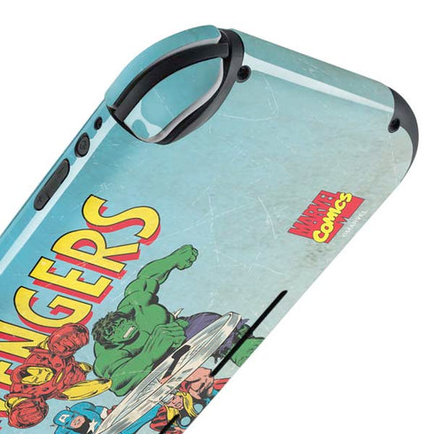 Marvel Classic Comics The Avengers Nintendo Switch Lite Skin