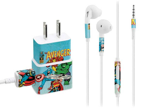 Marvel Classic Comics The Avengers Phone Charger Skin