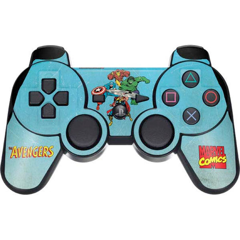 Marvel Classic Comics The Avengers PS3 Dual Shock wireless controller Skin