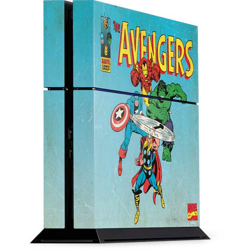 Marvel Classic Comics The Avengers PS4 Console Skin