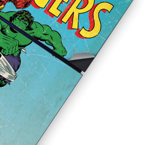 Marvel Classic Comics The Avengers PS4 Console Skin