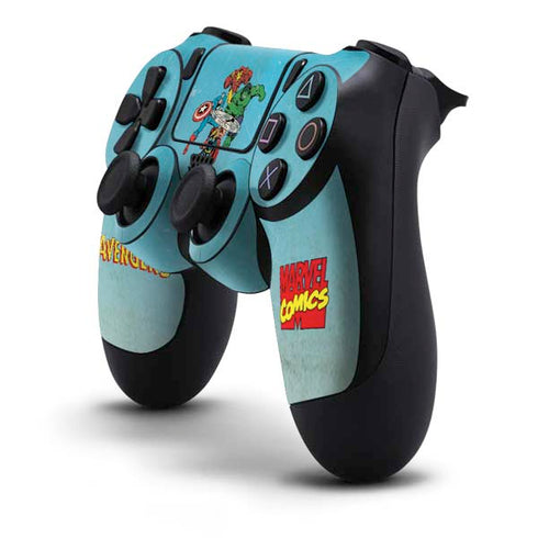Marvel Classic Comics The Avengers PS4 Controller Skin
