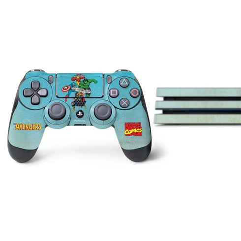 Marvel Classic Comics The Avengers PS4 Pro Bundle Skin