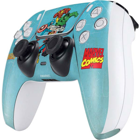 Marvel Classic Comics The Avengers PS5 Controller Skin