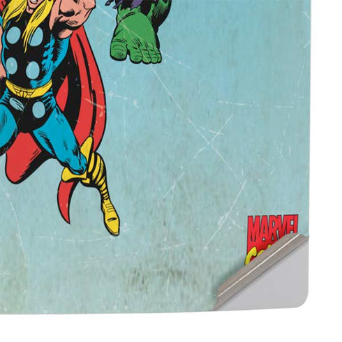 Marvel Classic Comics The Avengers PS5 Pro Console Skin