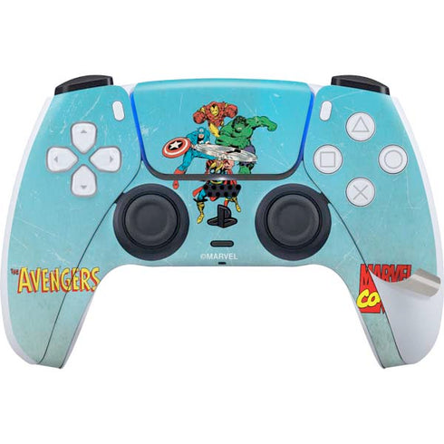 Marvel Classic Comics The Avengers PS5 Pro Disk Bundle Skin