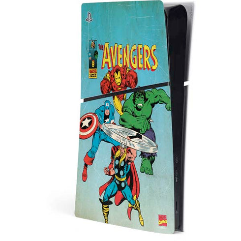Marvel Classic Comics The Avengers PlayStation PS5 Skins