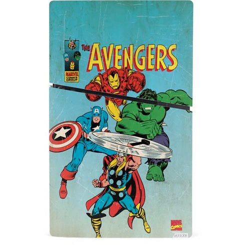 Marvel Classic Comics The Avengers PS5 Slim Digital Edition Console Skin