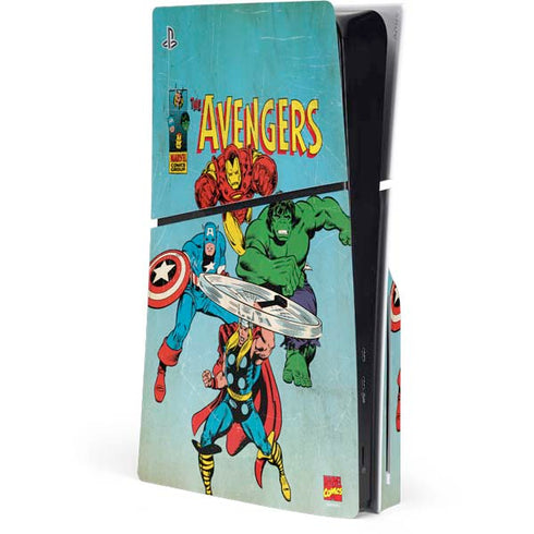 Marvel Classic Comics The Avengers PlayStation PS5 Skins