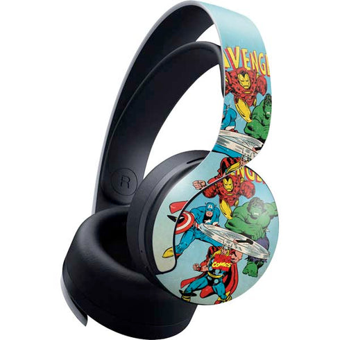 Marvel Classic Comics The Avengers PULSE 3D Wireless Headset for PS5 Skin