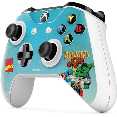 Marvel Classic Comics The Avengers Xbox One X Controller Skin