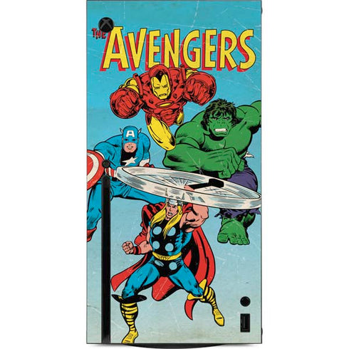 Marvel Classic Comics The Avengers Xbox Series X Console Skin