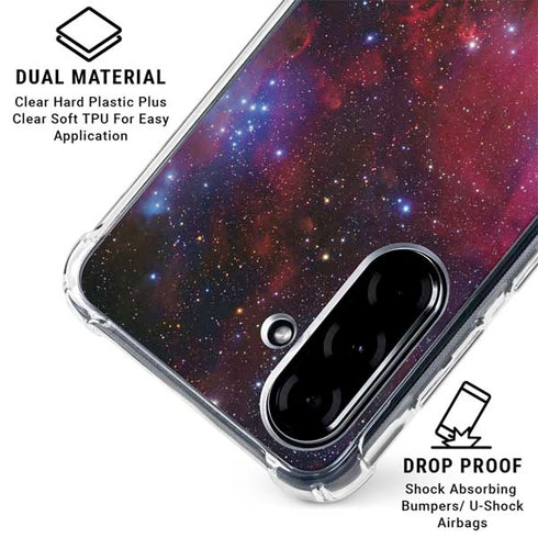The Belt Stars of Orion Galaxy A36 5G Clear Case