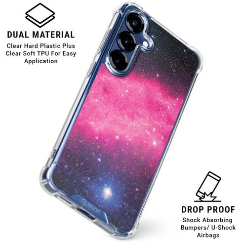 The California Nebula Galaxy S25 Plus Clear Case