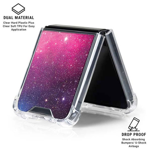 The California Nebula Galaxy Z Flip7 Clear Case