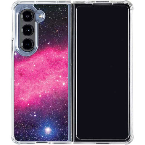 The California Nebula Galaxy Z Fold5 5G Clear Case