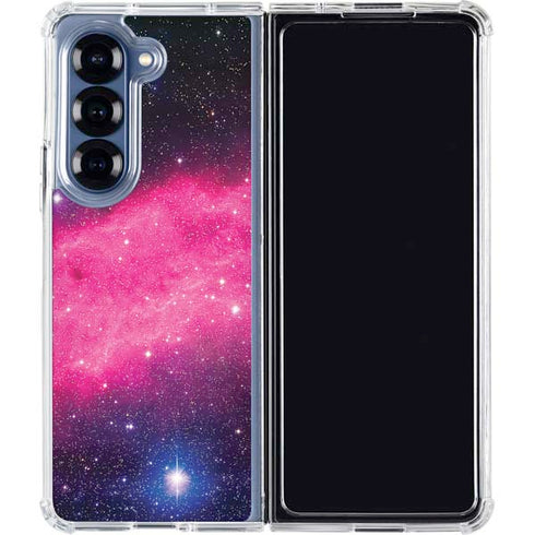 The California Nebula Galaxy Z Fold6 Clear Case