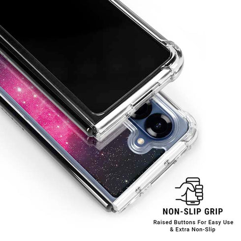 The California Nebula Galaxy Z Fold6 Clear Case