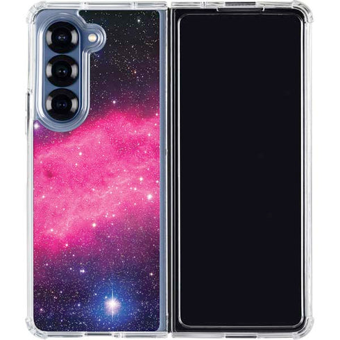 The California Nebula Galaxy Z Fold7 Clear Case