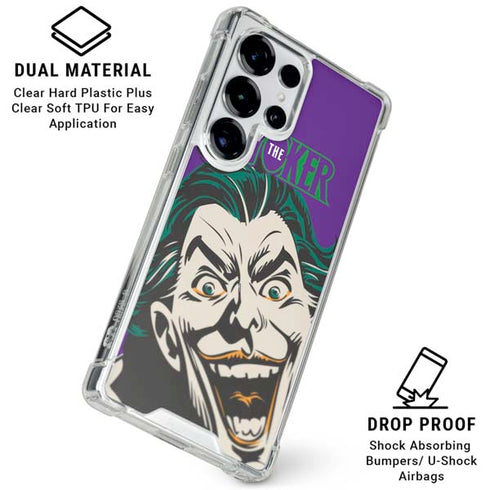 DC Comics The Joker The Classic Art Galaxy S26 Ultra Clear Case