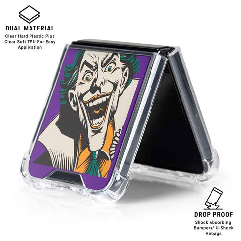 DC Comics The Joker The Classic Art Galaxy Z Flip6 Clear Case
