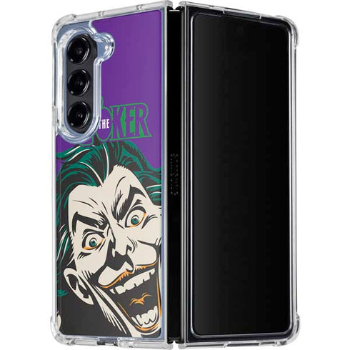 DC Comics The Joker The Classic Art Galaxy Z Fold5 5G Clear Case