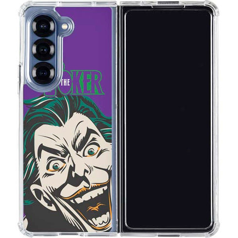 DC Comics The Joker The Classic Art Galaxy Z Fold6 Clear Case