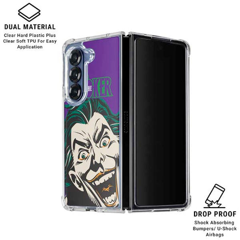 DC Comics The Joker The Classic Art Galaxy Z Fold6 Clear Case