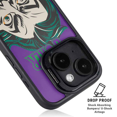 DC Comics The Joker The Classic Art iPhone 14 Kickstand Case