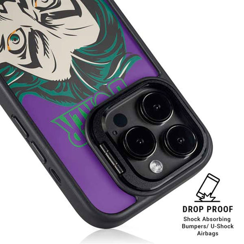 DC Comics The Joker The Classic Art iPhone 15 Pro Kickstand Case