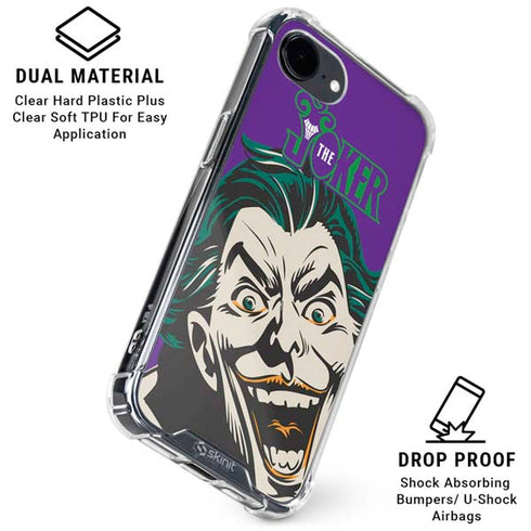 DC Comics The Joker The Classic Art iPhone 16e Clear Case