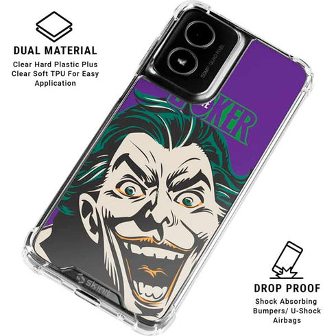 DC Comics The Joker The Classic Art Moto G Power 5G (2024) Clear Case