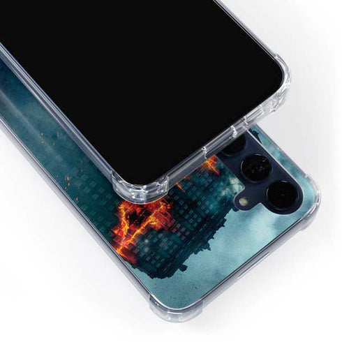 The Dark Knight Movie Poster Galaxy A55 5G Clear Case