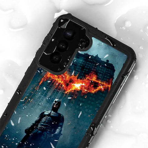 The Dark Knight Movie Poster Galaxy S24 Plus Waterproof Case
