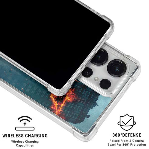 The Dark Knight Movie Poster Galaxy S25 Ultra Clear Case