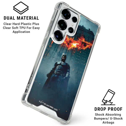 The Dark Knight Movie Poster Galaxy S25 Ultra Clear Case