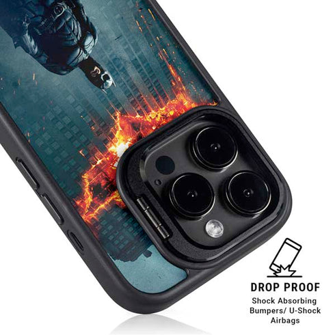 The Dark Knight Movie Poster iPhone 15 Pro Max Kickstand Case
