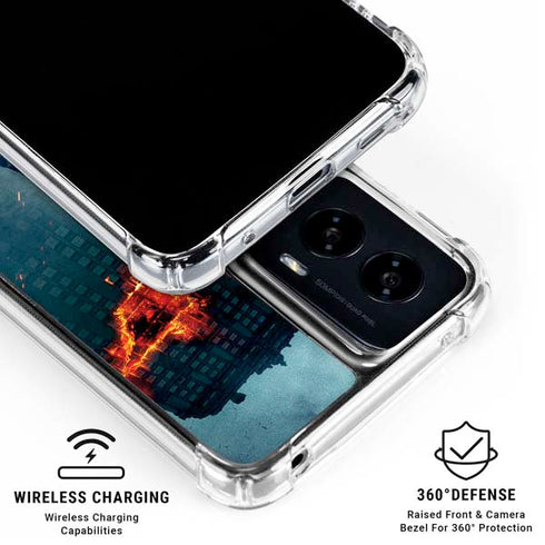 The Dark Knight Movie Poster Moto G Power 5G (2024) Clear Case