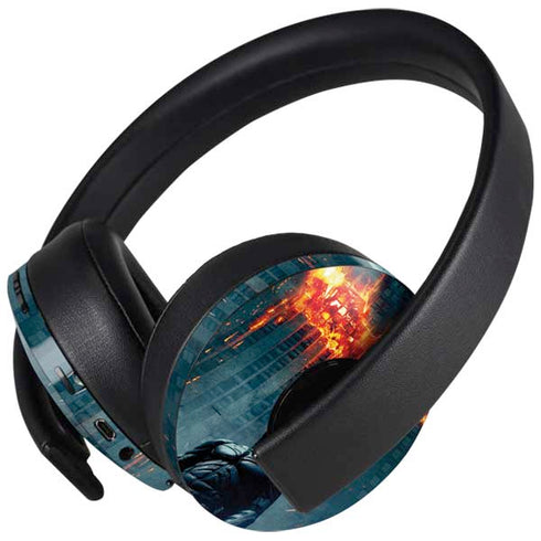 The Dark Knight Movie Poster PlayStation 4 Gold Wireless Headset Skin