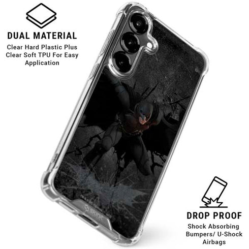 DC Comics The Dark Knight in Action Galaxy S26 Plus Clear Case