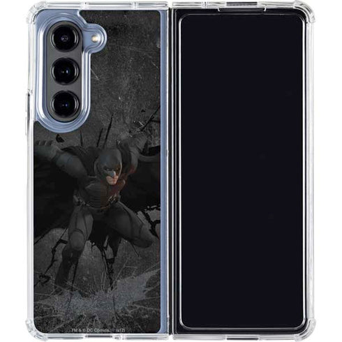 DC Comics The Dark Knight in Action Galaxy Z Fold5 5G Clear Case