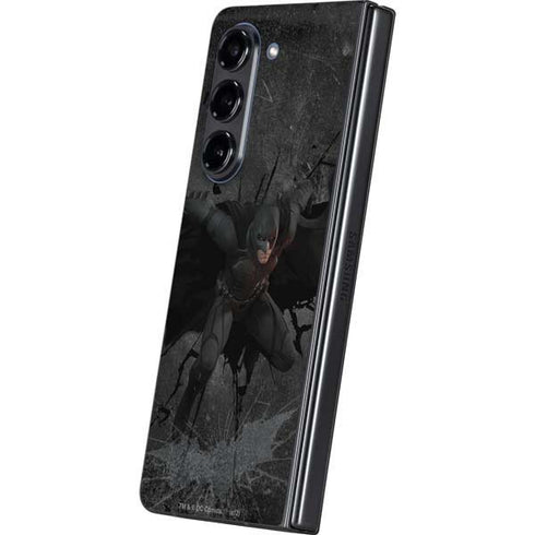 DC Comics The Dark Knight in Action Galaxy Z Fold5 5G Skin
