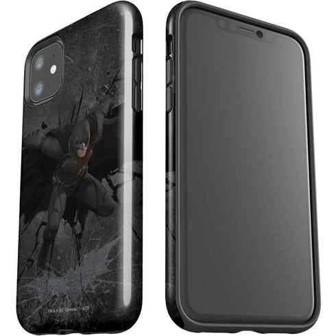 DC Comics The Dark Knight in Action iPhone 11 Impact Case