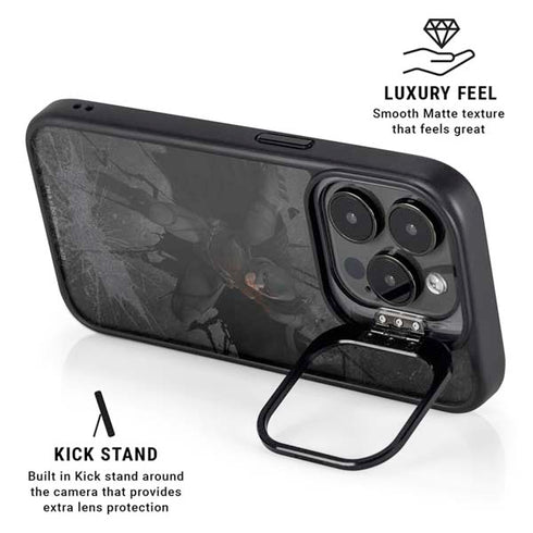 DC Comics The Dark Knight in Action iPhone 14 Pro Max Kickstand Case