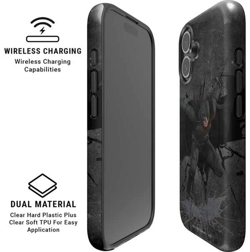 DC Comics The Dark Knight in Action iPhone 16 Magsafe Impact Case