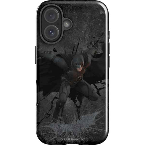 DC Comics The Dark Knight in Action iPhone 16 Plus Impact Case